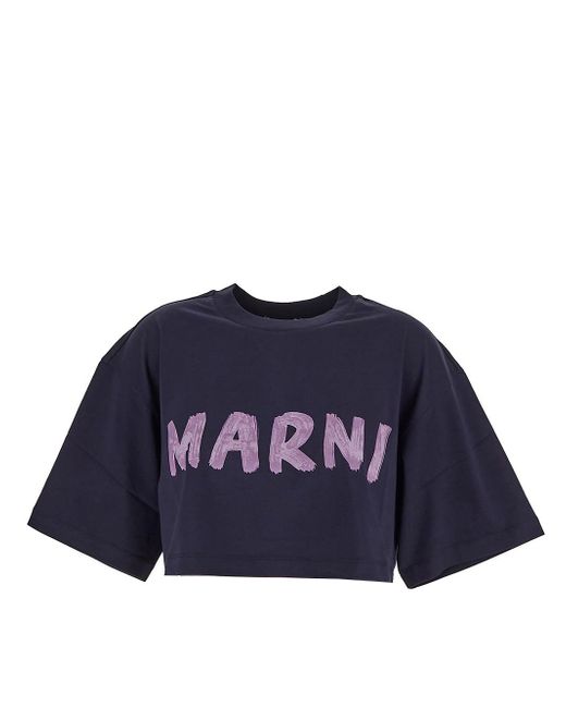Marni Cotton Cropped T-shirt