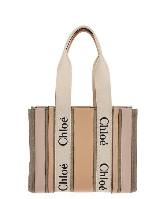 chloe' Medium Woody Tote Bag