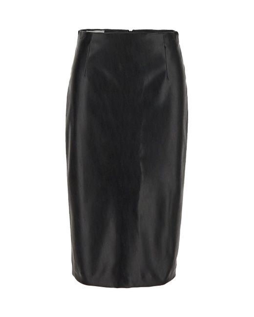 Lardini Faux Leather Skirt