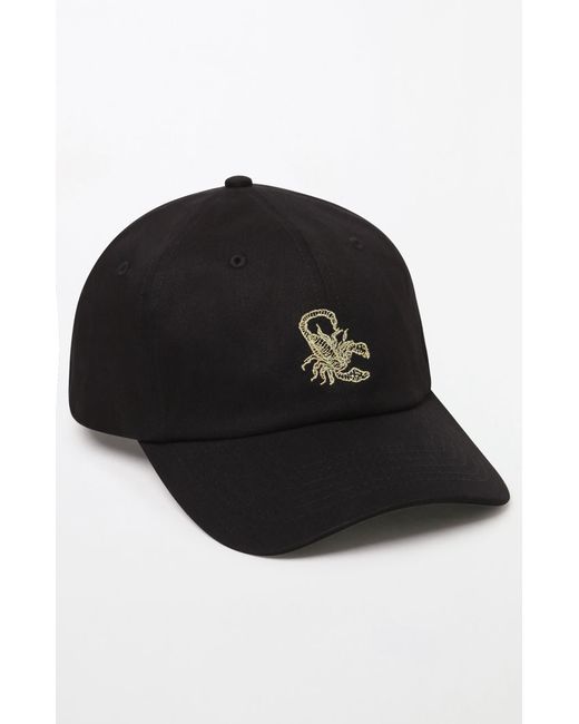 PacSun Scorpion Strapback Dad Hat Black
