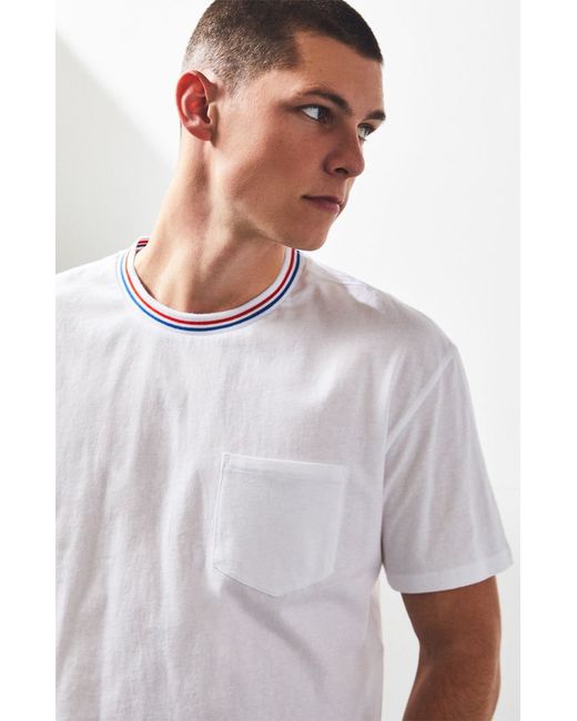 PS Basics by Pacsun Gabe Relaxed Pocket T-Shirt White