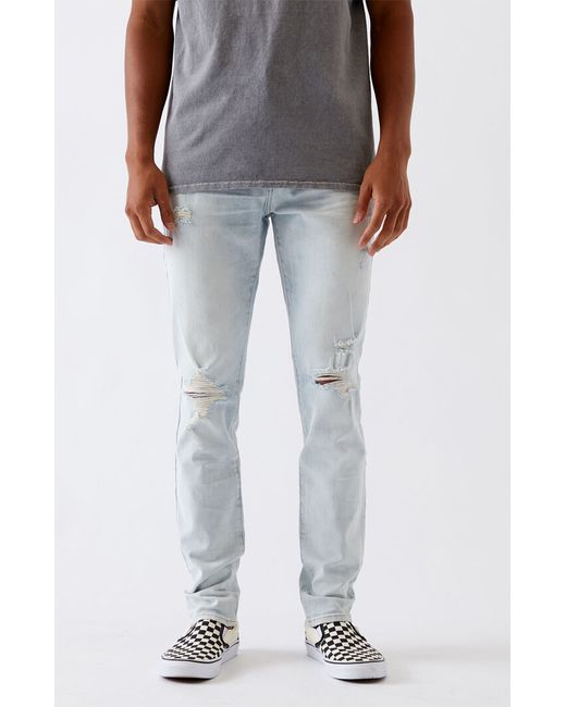 PacSun Light Ripped Stacked Skinny Jeans 28W