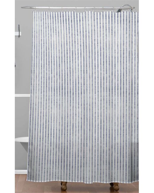 DENY Designs Womens Aegean Striped Shower Curtain