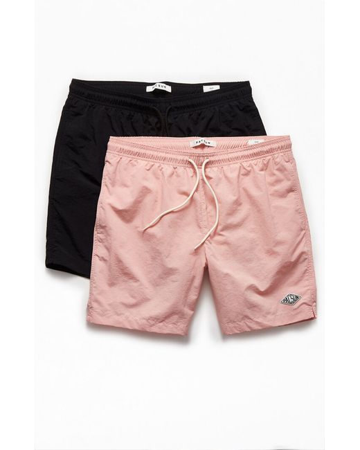 PacSun Two Pack Pink 17 Swim Trunks
