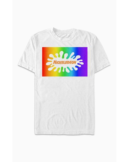 PacSun Nickelodeon Rainbow Logo T-Shirt Large