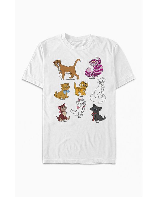 PacSun Disney Cats Grid T-Shirt 2XL