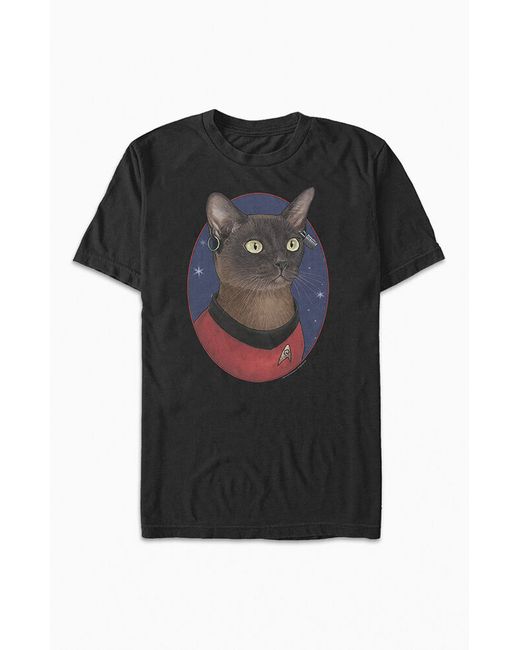 Fifth Sun Star Trek Uhura Cat T-Shirt 2XL