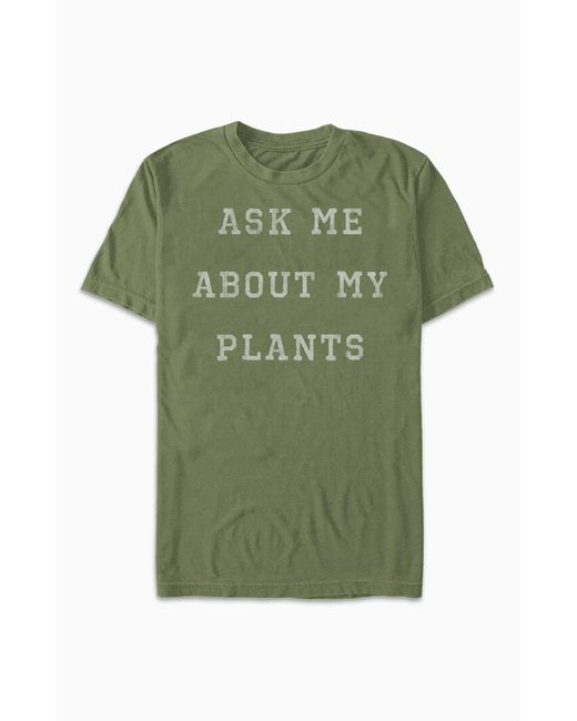 PacSun Ask Me About My Plants T-Shirt Medium