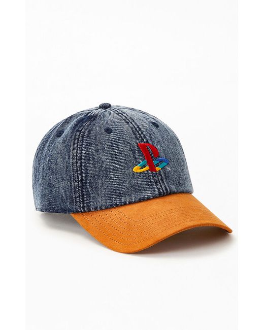 PacSun Playstation Strapback Dad Hat Tan