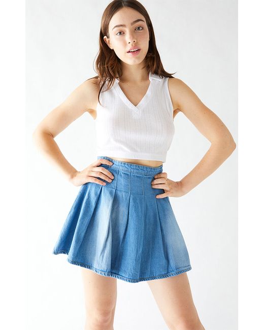 Daisy Street Emily Denim Mini Skirt Small