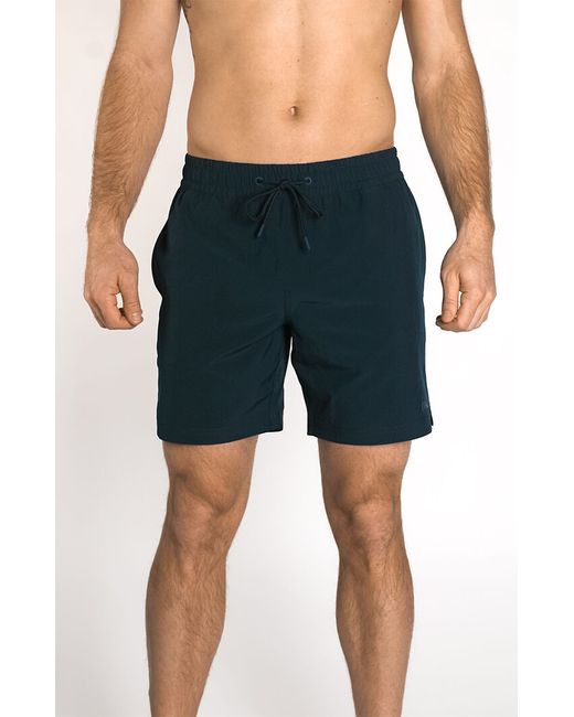 Imperial Motion Navy Recycled Seeker 17.5 Swim Trunks Small