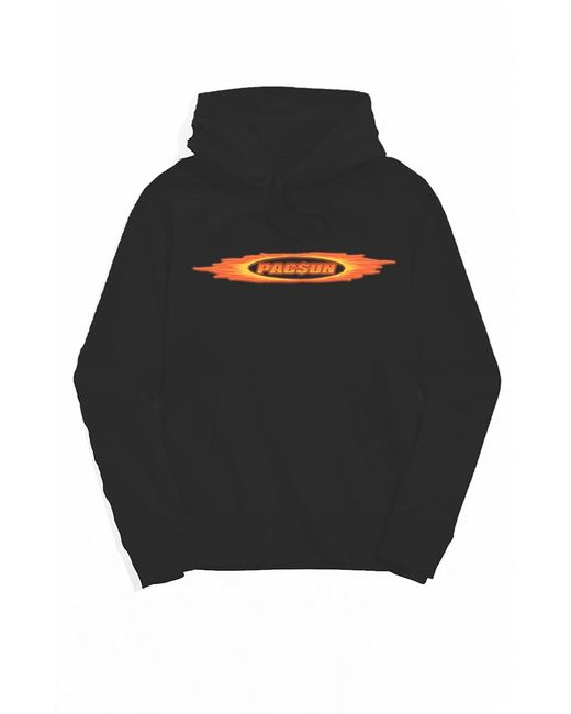 PacSun Flames Logo Hoodie Small