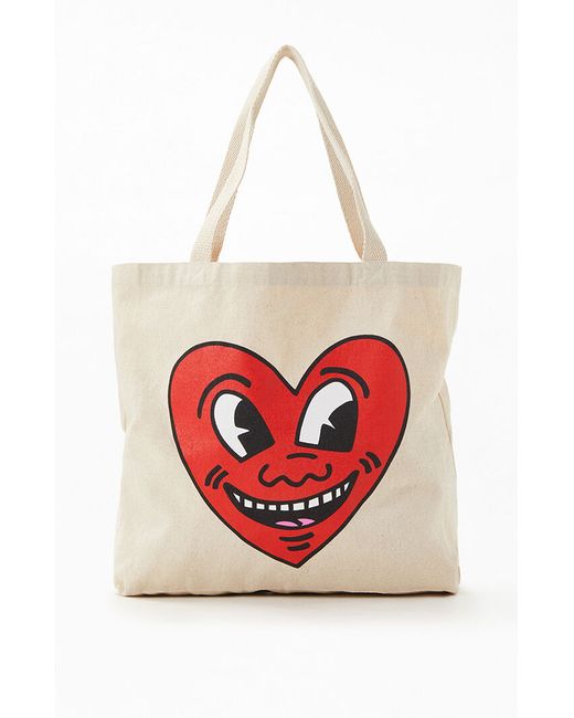 PacSun Keith Haring Heart Tote Bag