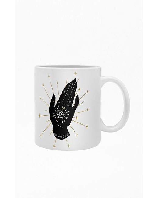 DENY Designs Womens Avenie Mystic Hand Coffee Mug White