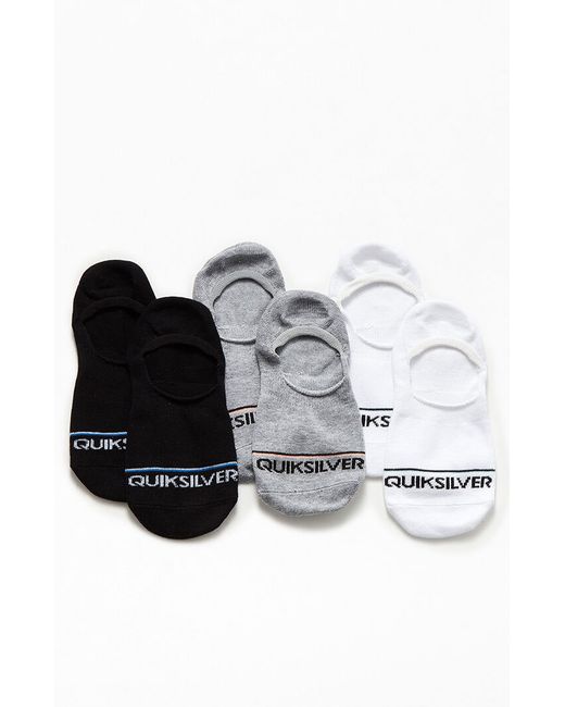 Quiksilver 3-Pack No Show Socks