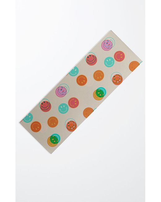 DENY Designs Womens Doodle By Meg Smiley Face Yoga Mat
