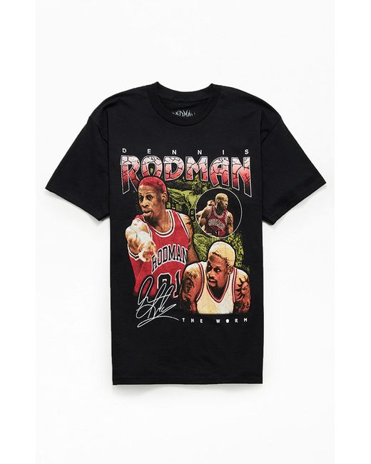 Rodman Brand Basketball Collage T-Shirt Small