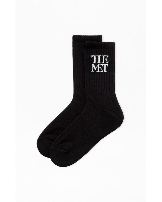 The MET x Logo Crew Socks White