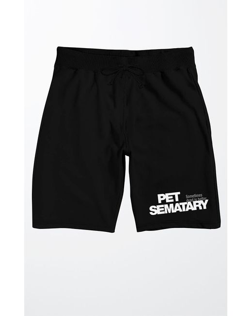 Bioworld Pet Cemetery Logo Sweat Shorts Large