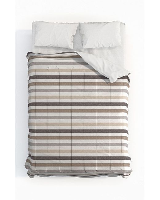 DENY Designs Striped Comforter Cotton King Pillow Shams Kit