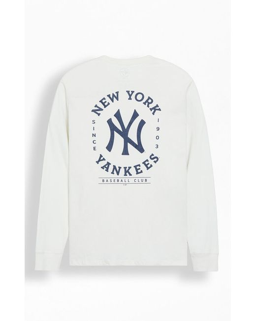 47 Brand NY Yankees Fall Back 47 Franklin Long Sleeve T-Shirt Small