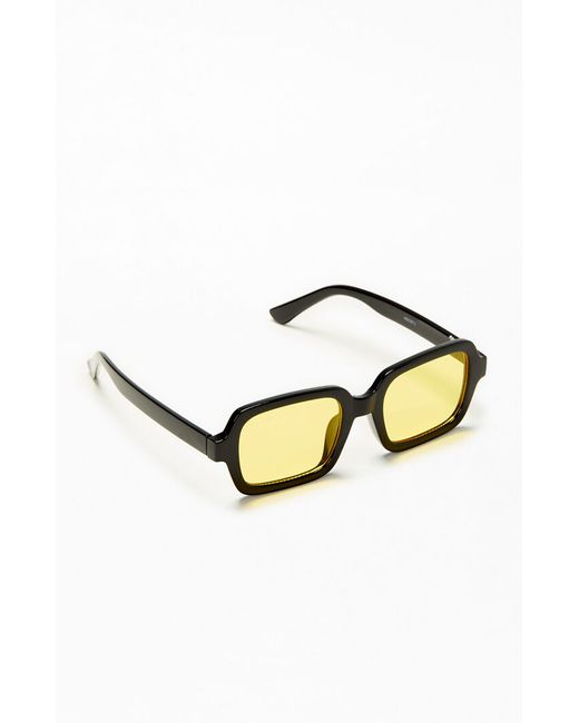 PacSun Rectangle Frame Sunglasses Yellow