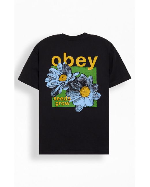 Obey Seeds Grow Heavyweight T-Shirt Small