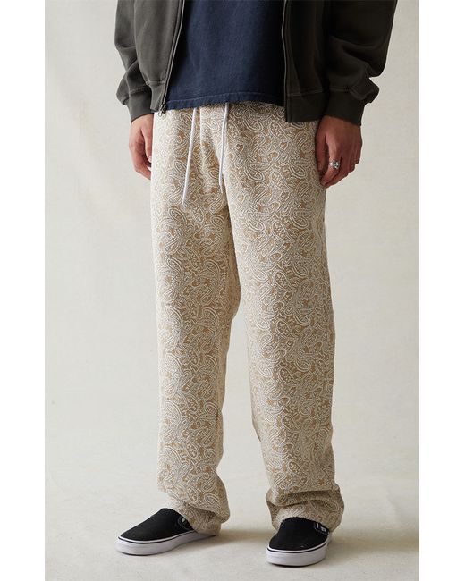 PacSun Canvas Printed Paisley Slim Trousers Small