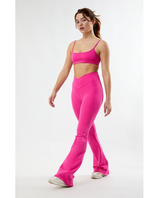 Pac 1980 PAC WHISPER Active Crossover Flare Yoga Pants