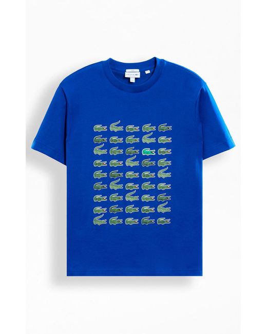 Lacoste Relaxed Iconic Print T-Shirt Small