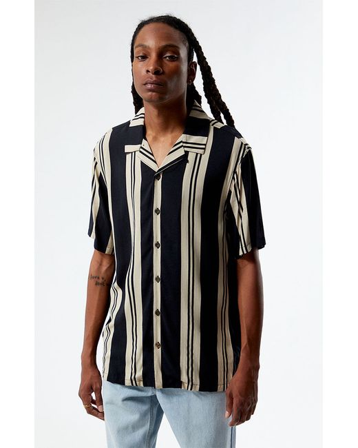 PacSun Striped Camp Shirt
