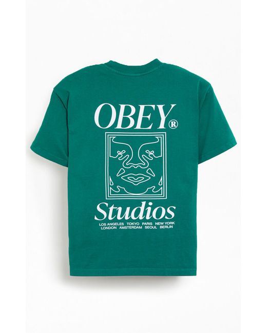 Obey Studios Icon Heavyweight T-Shirt Small