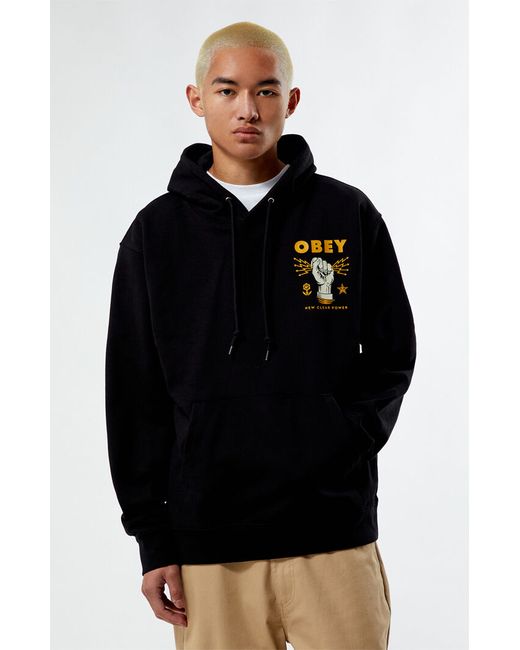Obey Clear Power Heavyweight Pullover Hoodie Small