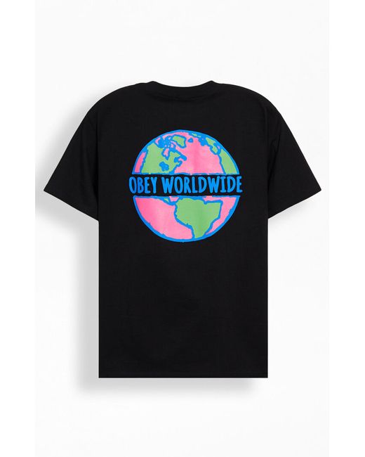 Obey Planet Classic T-Shirt Small