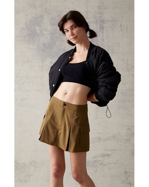 PacSun Pleated Cargo Mini Skirt