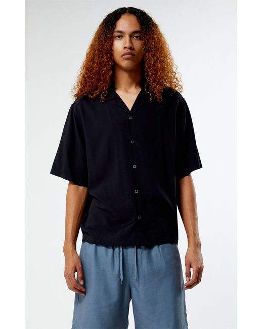 PacSun Recycled Solid Oversized Camp Shirt Small