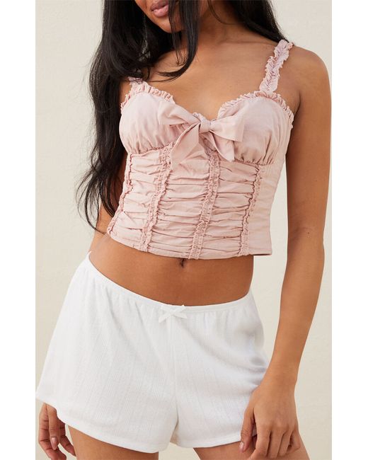 Beverly & Beck Lottie Bow Corset Top