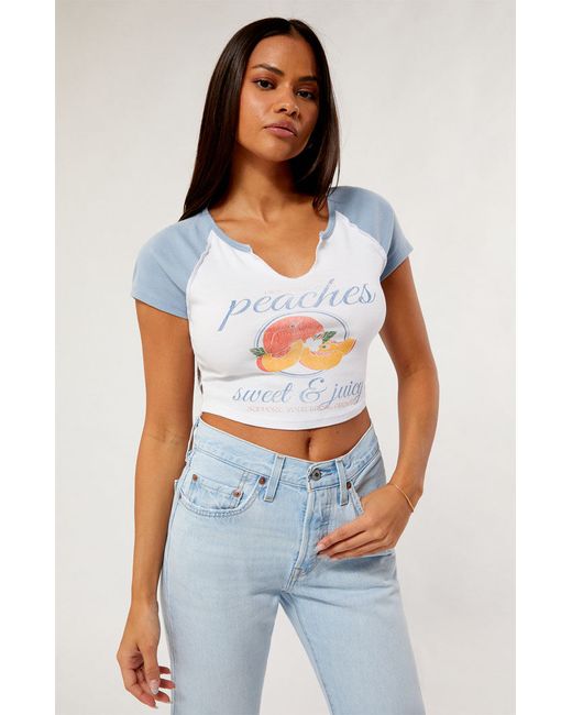 PacSun Peaches Raglan T-Shirt