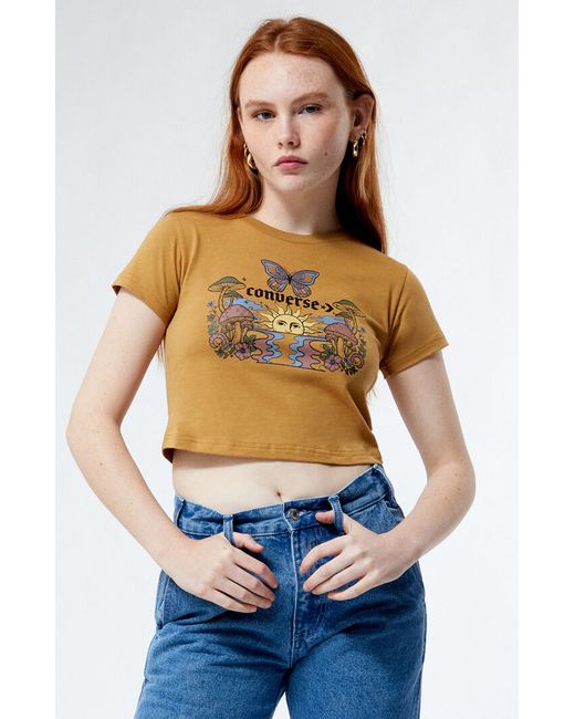 Converse Blooming Skate Cropped T-Shirt