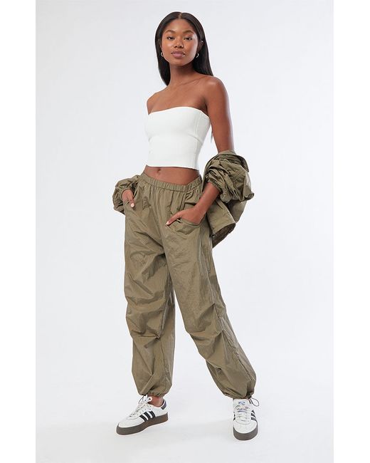 PacSun Ruched Shine Baggy Pants Small