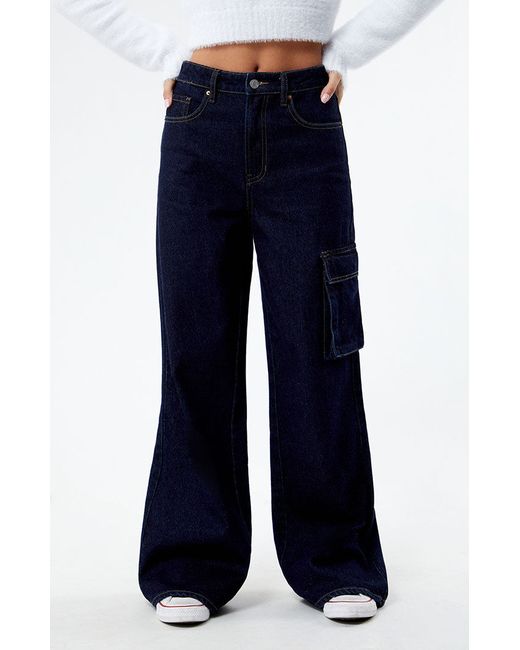 PacSun Eco High Waisted Wide Leg Cargo Jeans