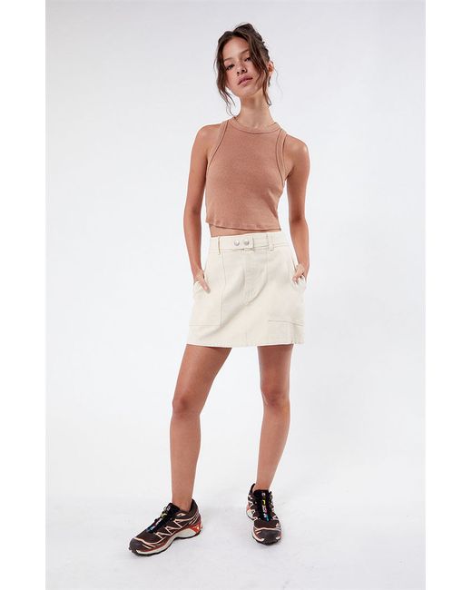 PacSun Belted A-Line Mini Skirt