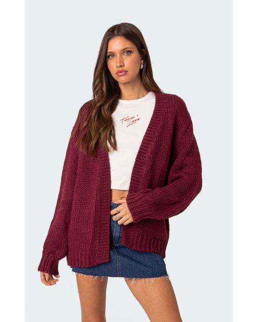 Edikted Anina Oversized Knit Cardigan