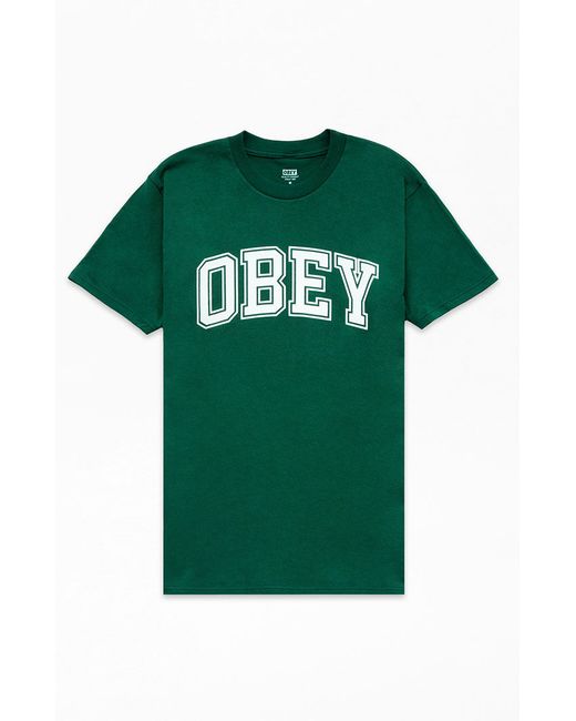 Obey Academic Logo T-Shirt Small