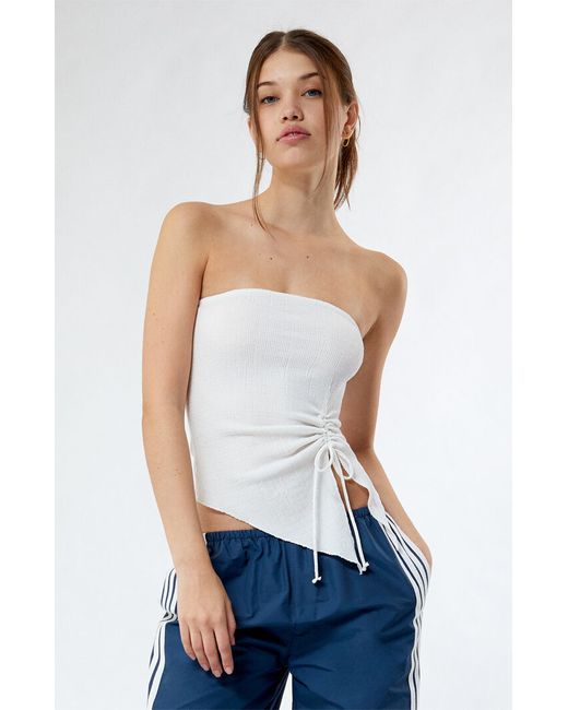 LA Hearts Strapless Ruched Tube Top