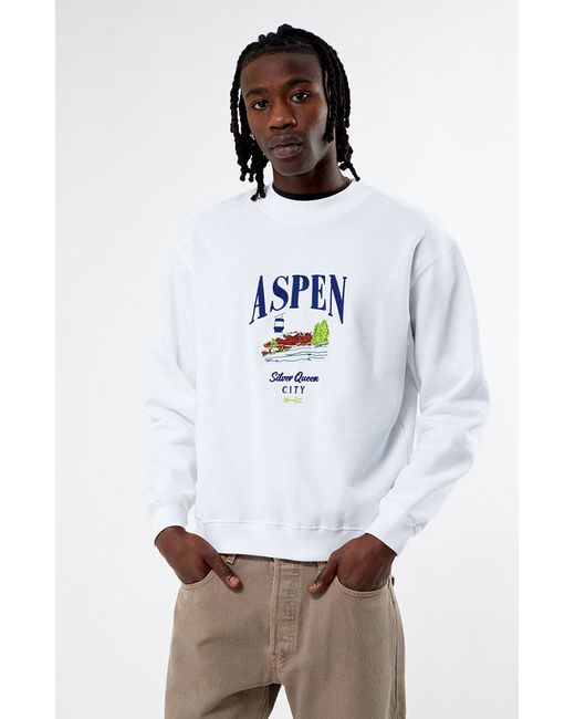 PacSun Aspen Embroidered Crew Neck Sweatshirt Small