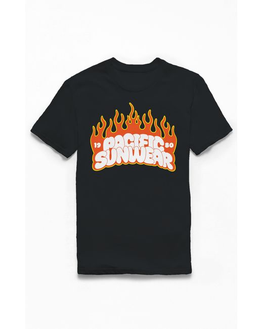 PacSun Pacific Sunwear 1980 Flames T-Shirt Small