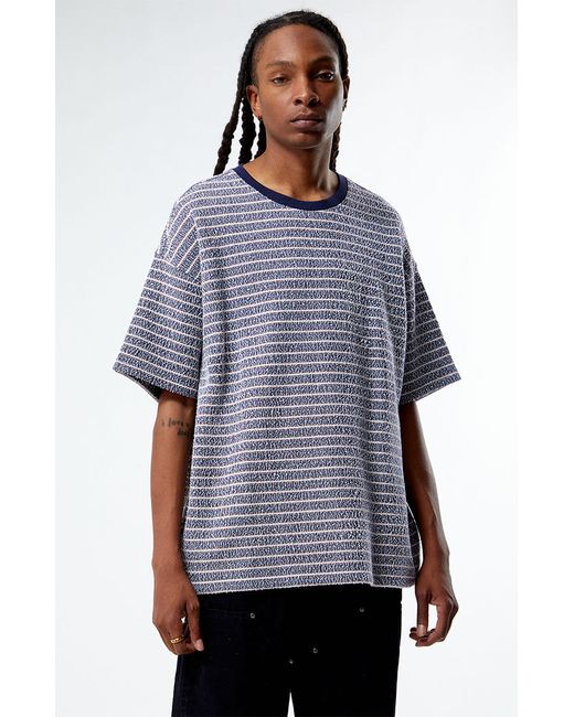 PacSun Oversized Terry Striped T-Shirt Small
