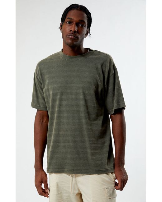 PacSun Stripe Textured T-Shirt Small