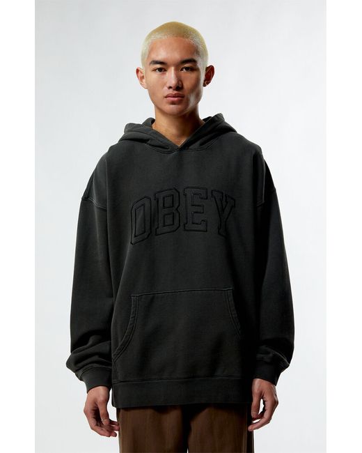 Obey Pigment Collegiate Extra Heavy Crew Neck Sweatshirt Small